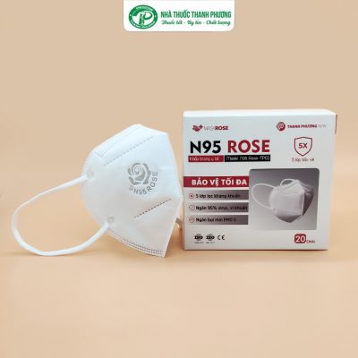 Khẩu trang N95 Rose được sản xuất và phân phối chính hãng bởi Công ty Thanh Phương đạt tiêu chuẩn của bộ y tế.