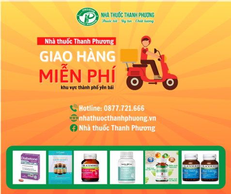 Mua online tại nhà thuốc Thanh Phương miễn phí giao hàng khu vực thành phố Yên Bái